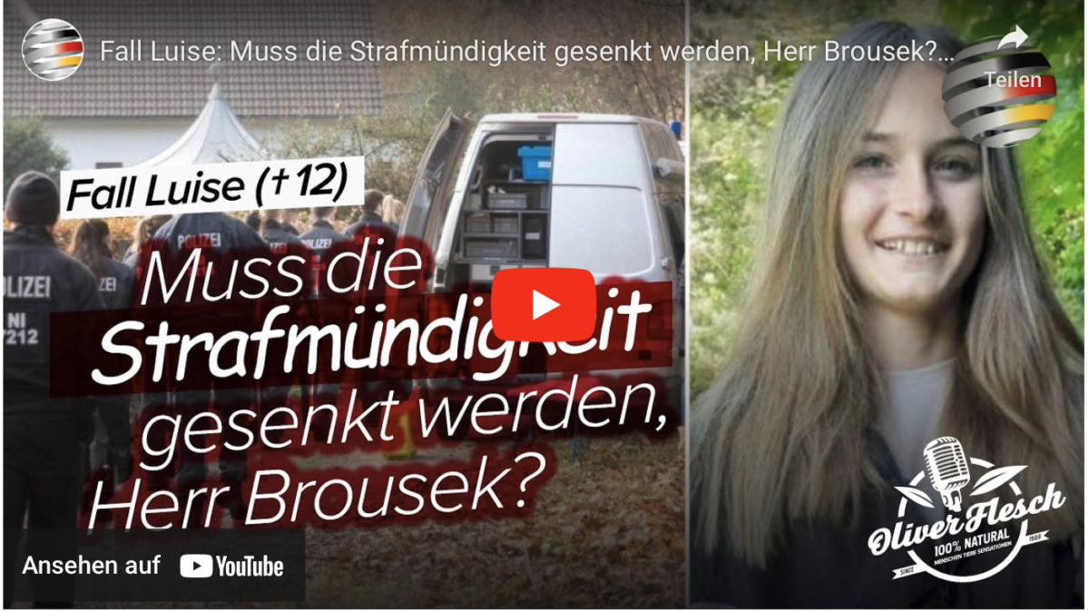 Fall Luise: Muss die Strafmündigkeit gesenkt werden, Herr Brousek?