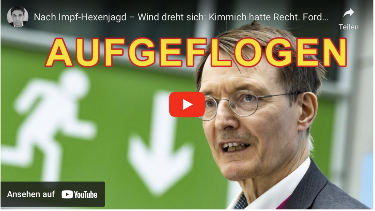 Nach Impf-Hexenjagd – Wind dreht sich: Kimmich hatte Recht. Forderung nach Minister-Entschuldigung