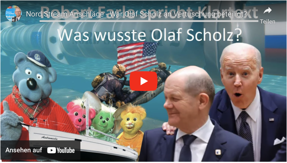Nord Stream Anschläge – War Olaf Scholz an Vertuschung beteiligt?