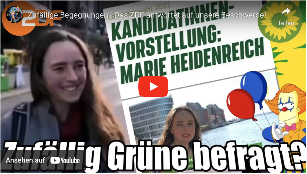 Zufällige Begegnungen – Das ZDF antwortet auf unsere Beschwerde!