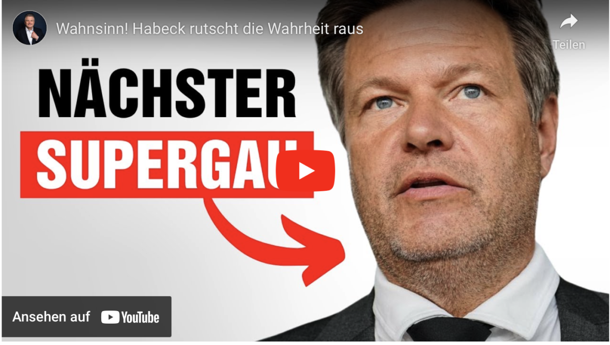 Wahnsinn! Habeck rutscht die Wahrheit raus