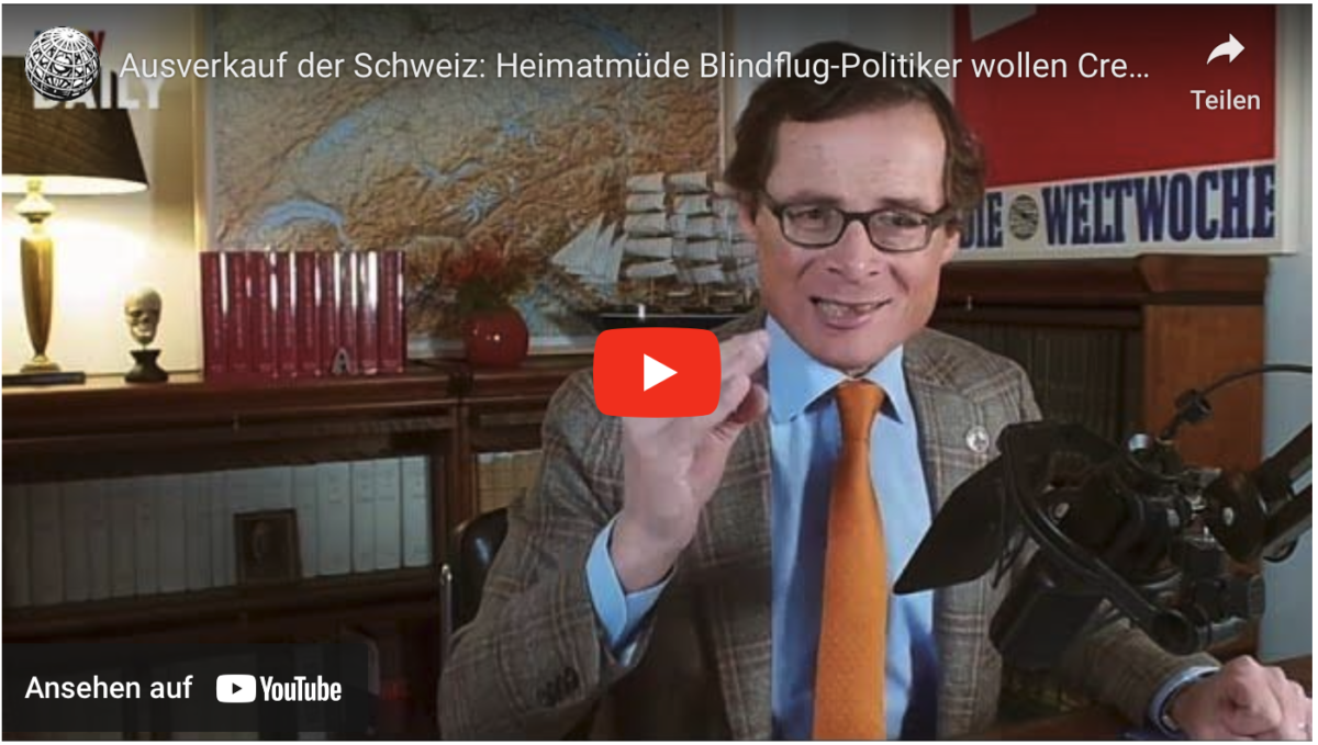 Ausverkauf der Schweiz: Heimatmüde Blindflug-Politiker wollen Credit Suisse untergehen lassen!