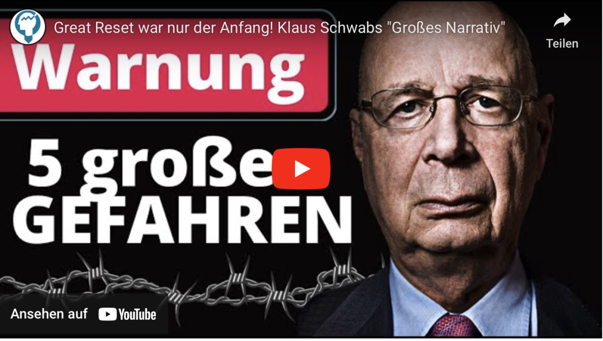 Great Reset war nur der Anfang! Klaus Schwabs „Großes Narrativ“