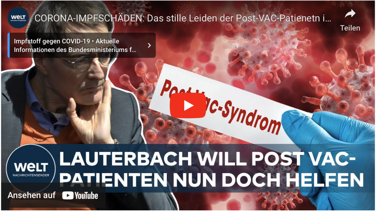 CORONA-IMPFSCHÄDEN: Das stille Leiden der Post-VAC-Patienetn in Deutschland!