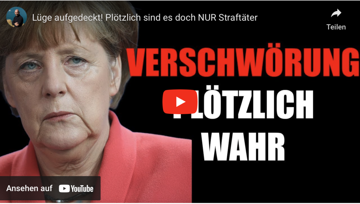 Lüge aufgedeckt! Plötzlich sind es doch NUR Straftäter