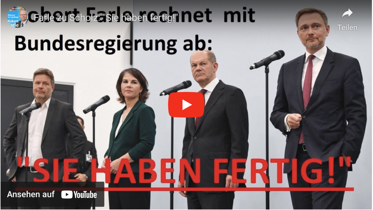 Farle zu Scholz: „Sie haben fertig!“