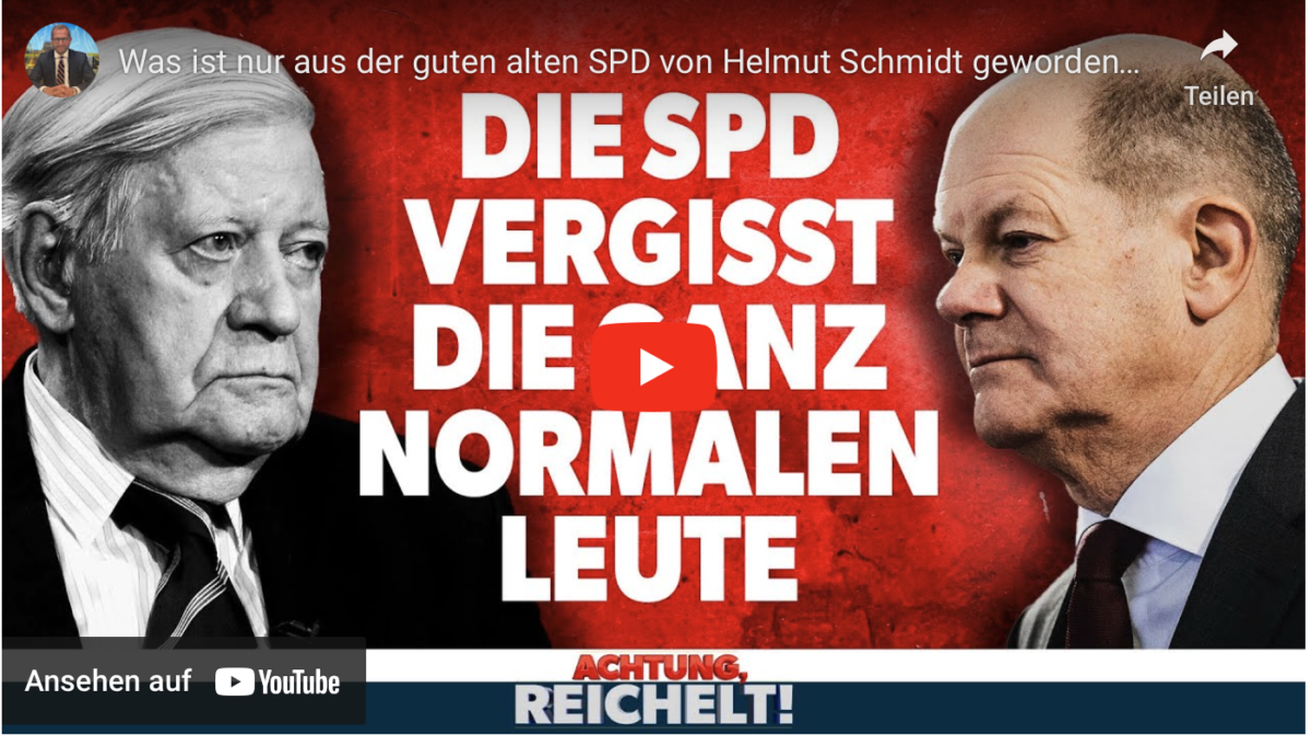 Was ist nur aus der guten alten SPD von Helmut Schmidt geworden? Gender-Gaga statt Arbeiter-Partei!