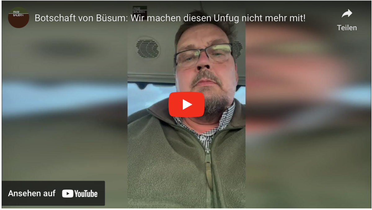 Botschaft von Büsum: Wir machen diesen Unfug nicht mehr mit!