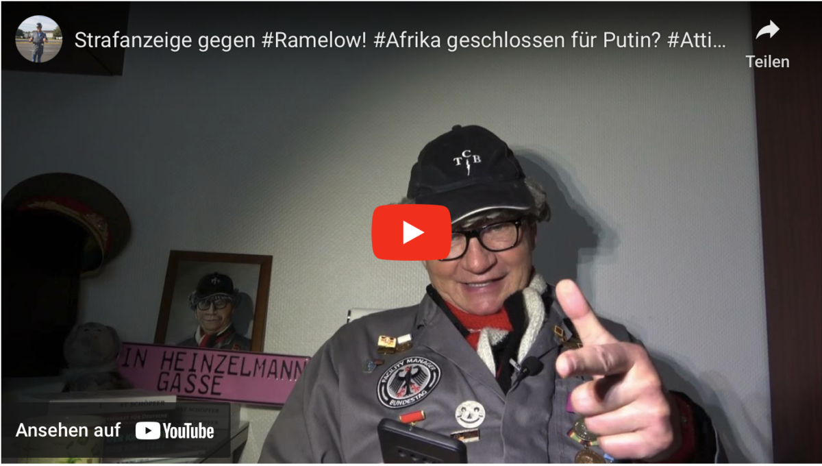 Strafanzeige gegen #Ramelow! #Afrika geschlossen für Putin? #Attila tot! SATIRE!!!
