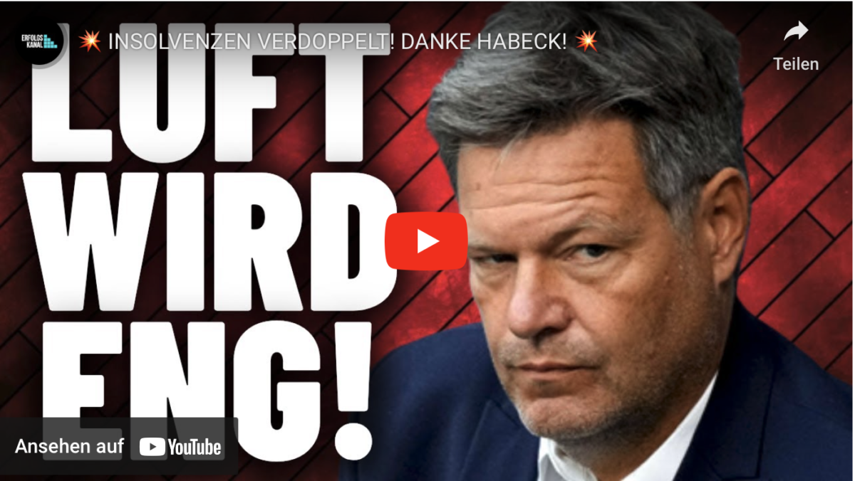 INSOLVENZEN VERDOPPELT! DANKE HABECK!