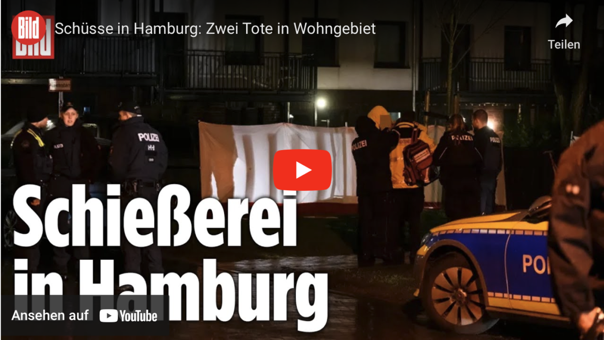 Schüsse in Hamburg: Zwei Tote in Wohngebiet!