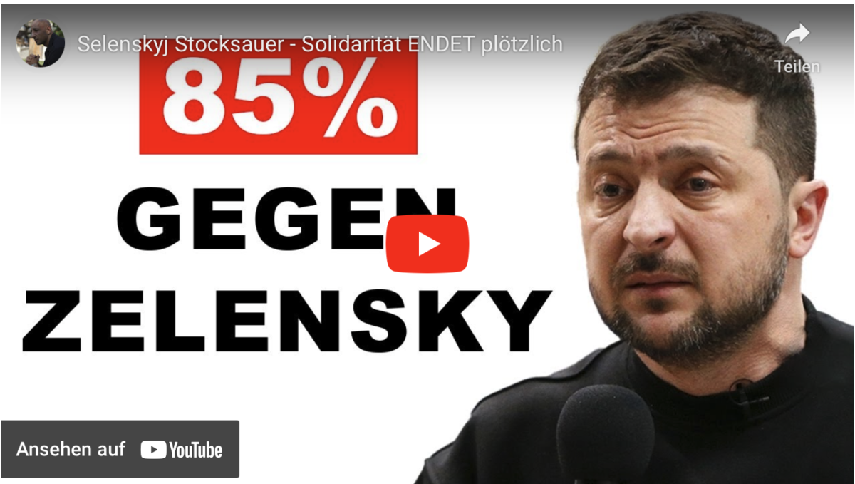 Selenskyj Stocksauer – Solidarität ENDET plötzlich