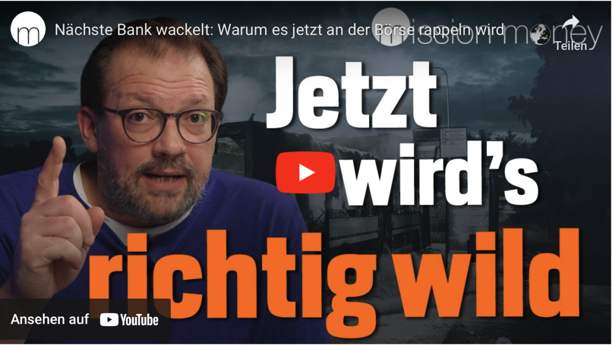 Nächste Bank wackelt: Warum es jetzt an der Börse rappeln wird!