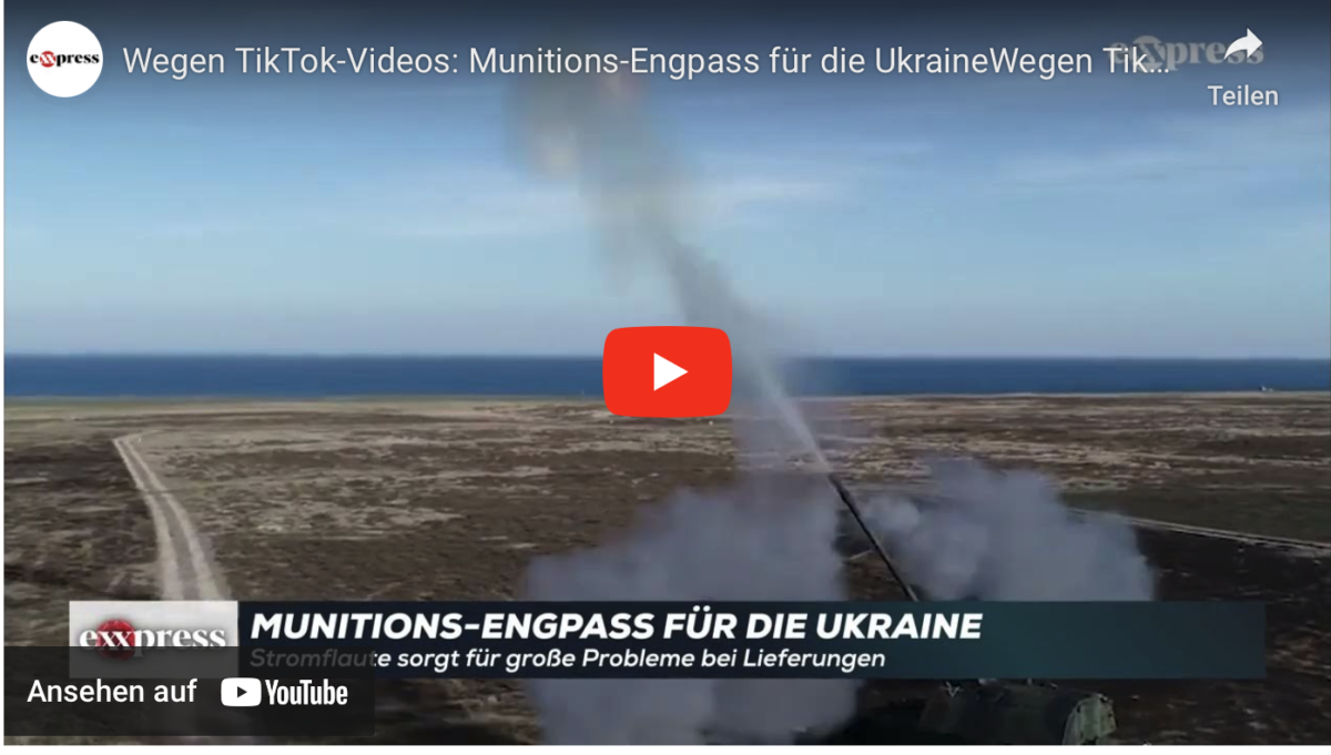 Wegen TikTok-Videos: Munitions-Engpass für die Ukraine!