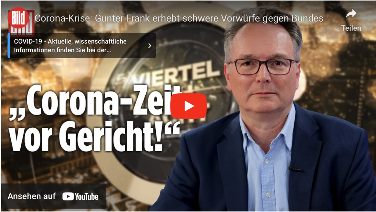 Corona-Krise: Gunter Frank erhebt schwere Vorwürfe gegen Bundesregierung!