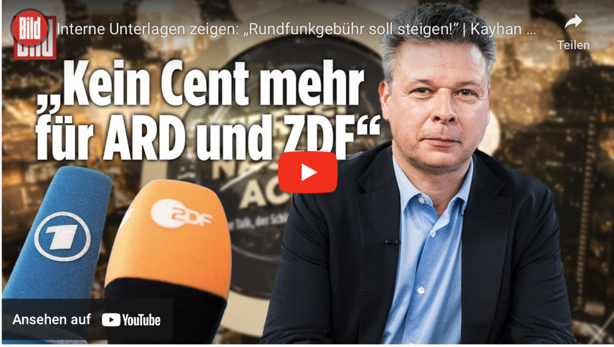 Interne Unterlagen zeigen: „Rundfunkgebühr soll steigen!“