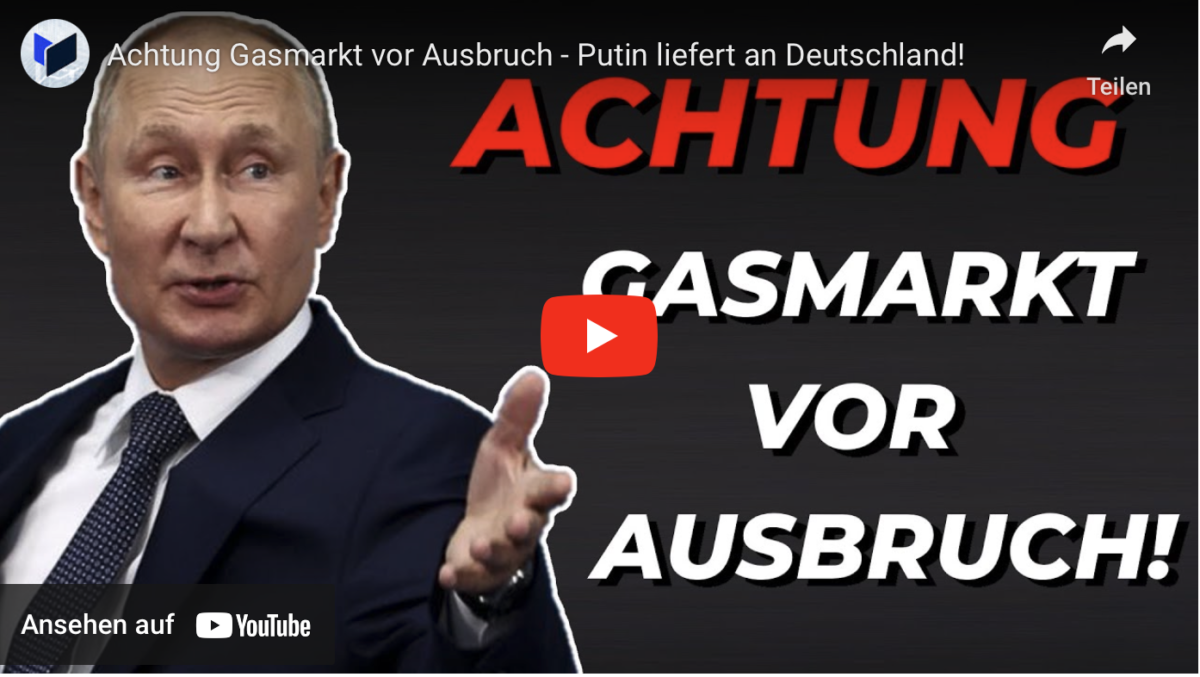 Achtung Gasmarkt vor Ausbruch – Putin liefert an Deutschland!