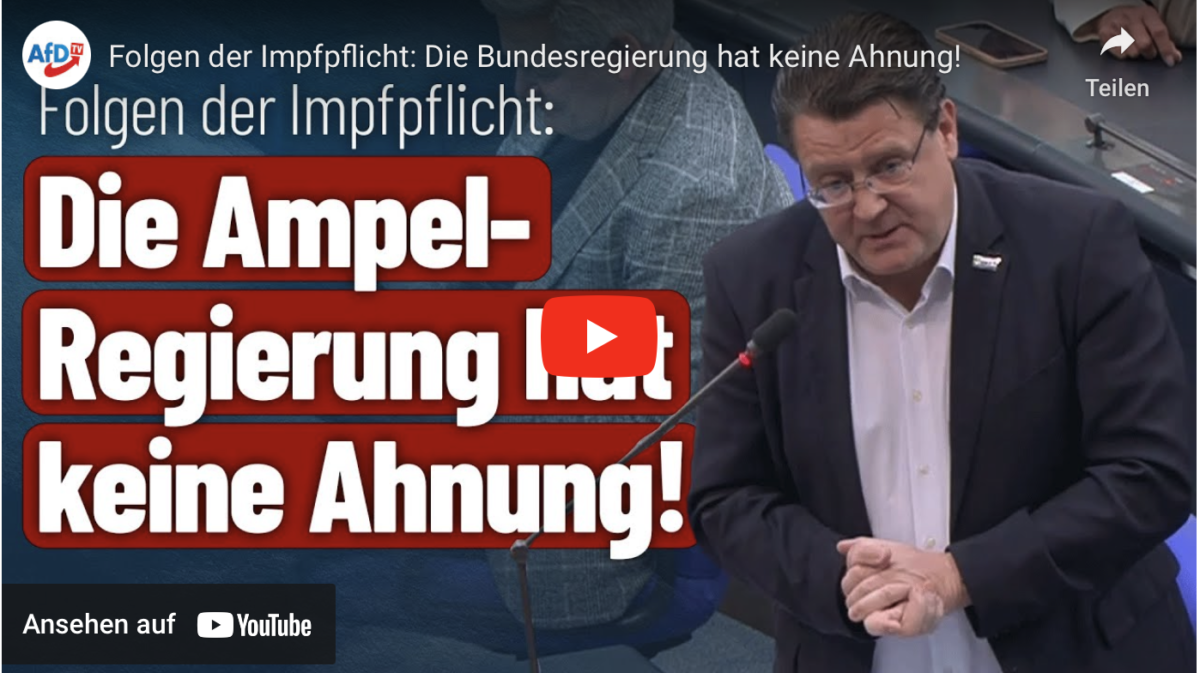 Folgen der Impfpflicht: Die Bundesregierung hat keine Ahnung!