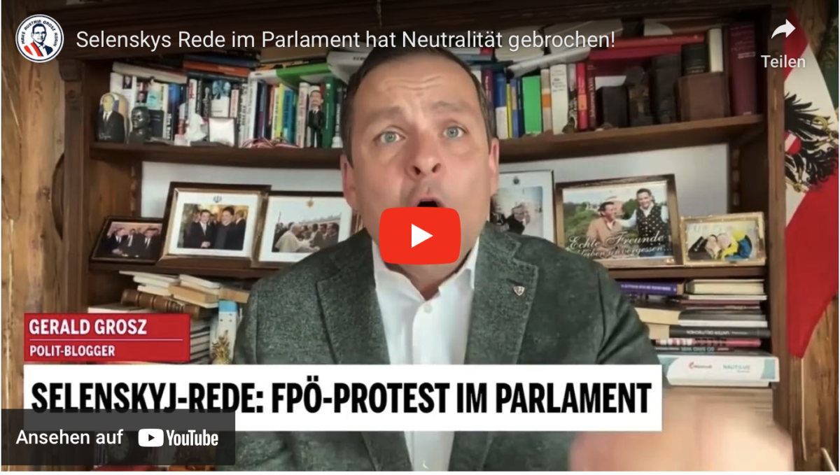 Selenskys Rede im Parlament hat Neutralität gebrochen!