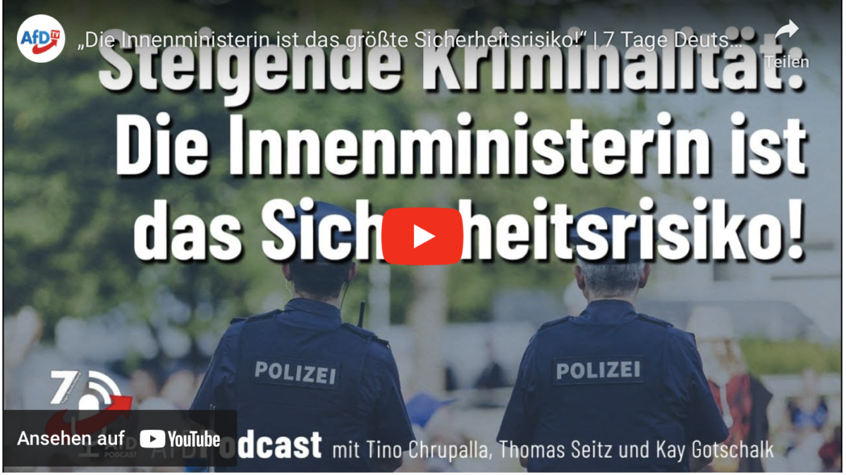 „Die Innenministerin ist das größte Sicherheitsrisiko!“
