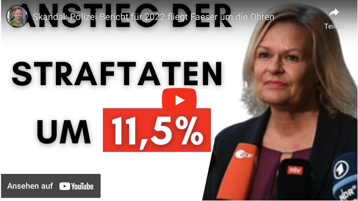 Skandal: Polizei-Bericht für 2022 fliegt Faeser um die Ohren!