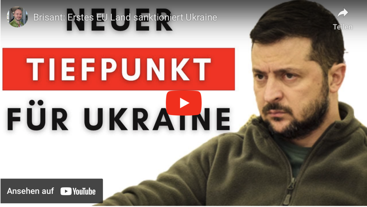 Brisant: Erstes EU Land sanktioniert Ukraine!