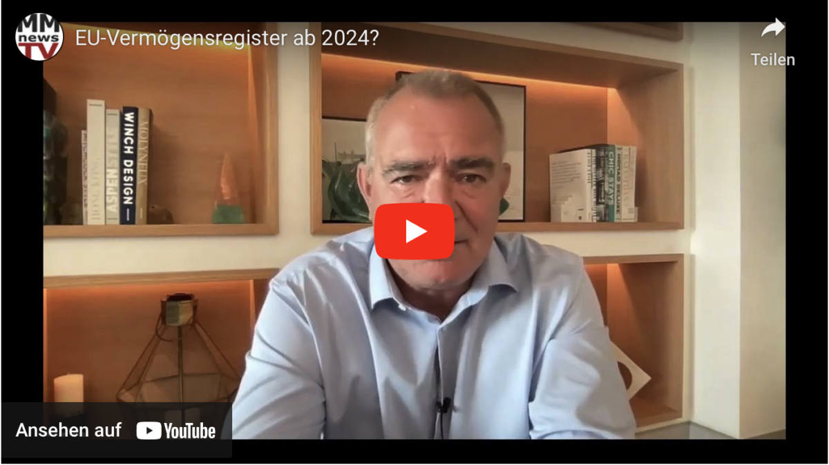 +++ Eilmeldung +++ EU-Vermögensregister ab 2024?