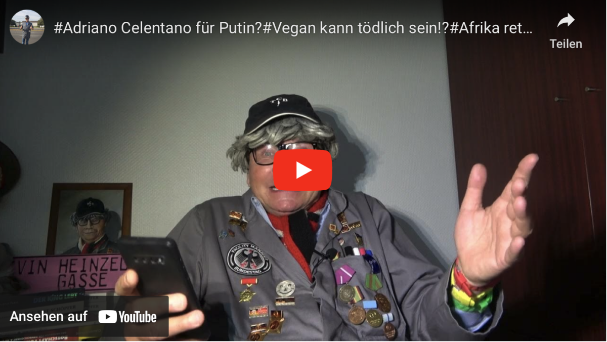 #Adriano Celentano für Putin?#Vegan kann tödlich sein!?#Afrika rettet BRD!#DGB gegen Frieden?SATIRE!