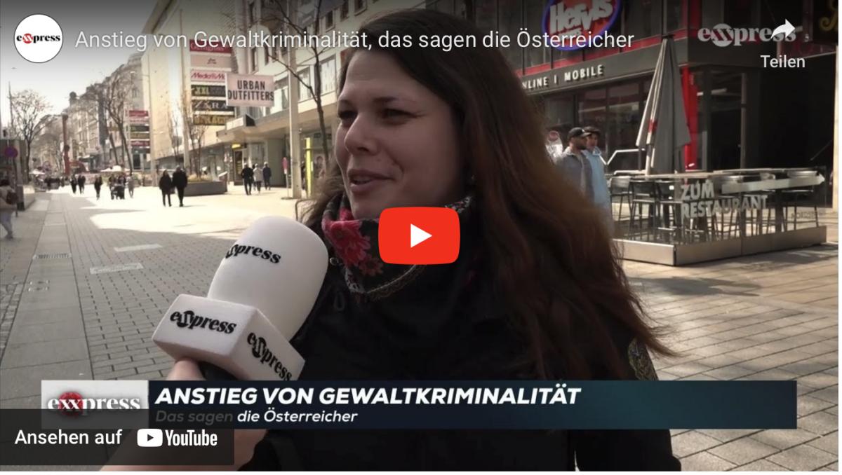 Anstieg von Gewaltkriminalität, das sagen die Österreicher!
