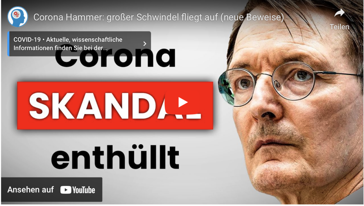 Corona Hammer: großer Schwindel fliegt auf (neue Beweise)