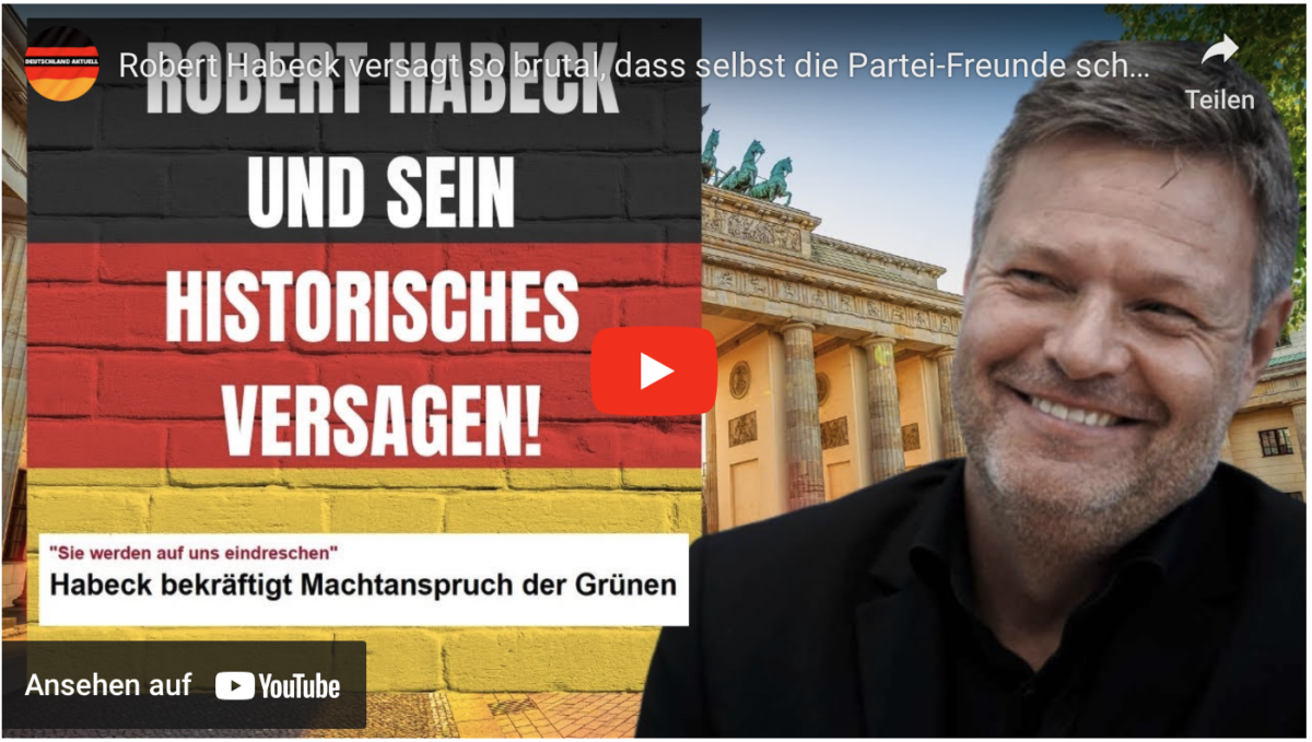 Robert Habeck versagt so brutal, dass selbst die Partei-Freunde schon lachen!