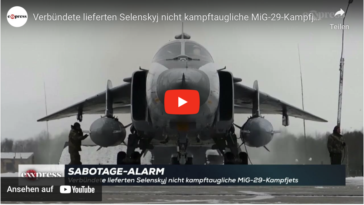 Verbündete lieferten Selenskyj nicht kampftaugliche MiG-29-Kampfjets!