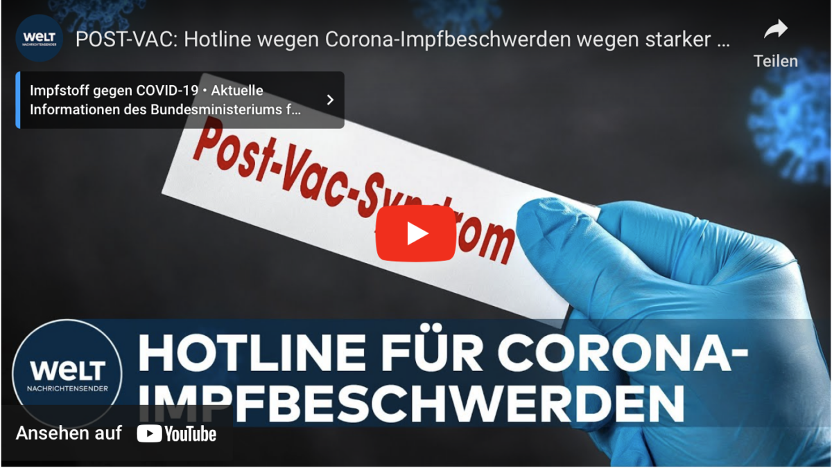 POST-VAC: Hotline wegen Corona-Impfbeschwerden wegen starker Nachfrage unter Druck!