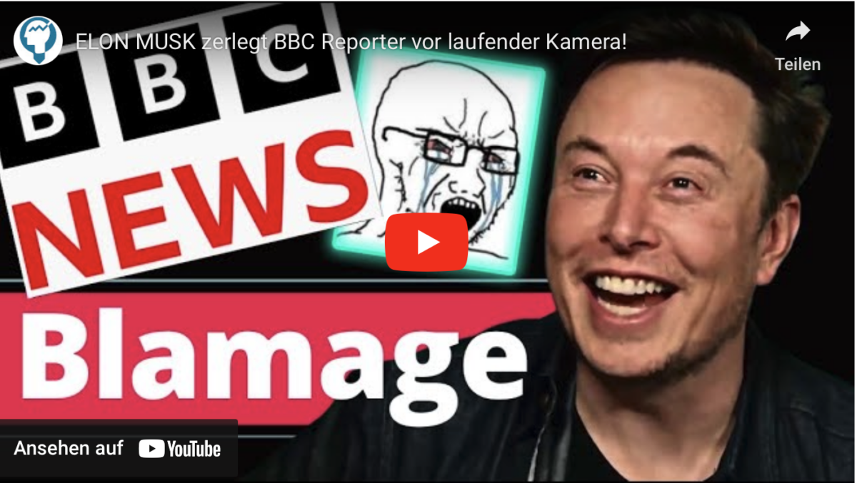 ELON MUSK zerlegt BBC Reporter vor laufender Kamera!