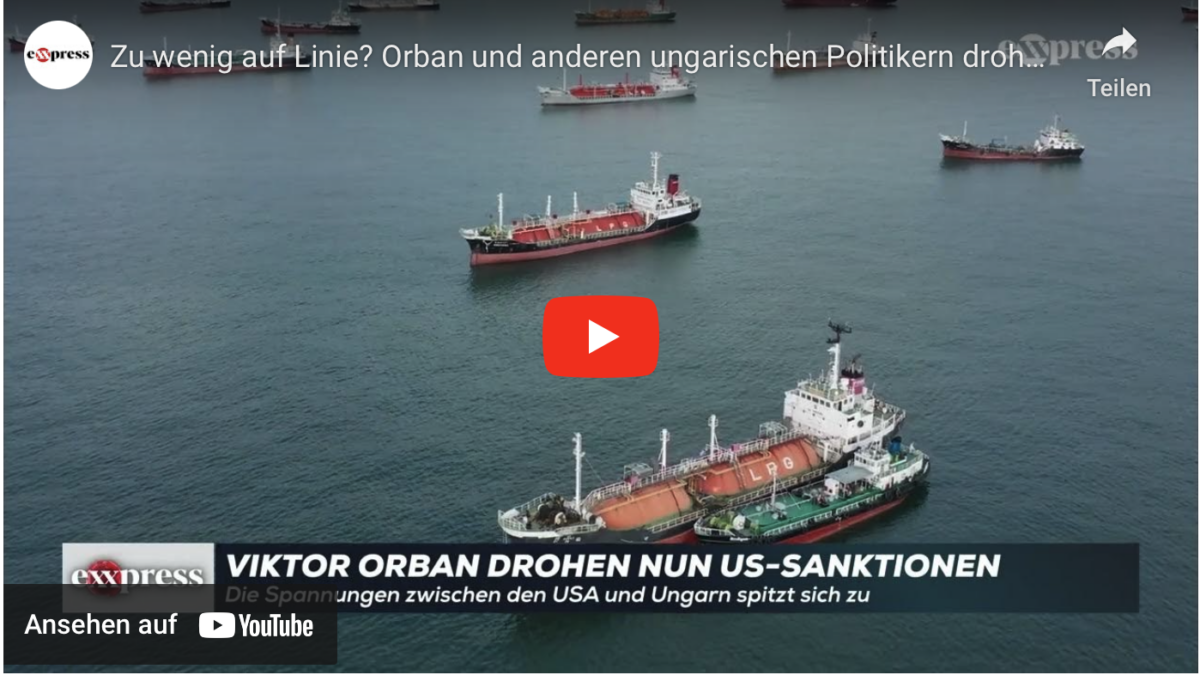 Zu wenig auf Linie? Orban und anderen ungarischen Politikern drohen US-Sanktionen
