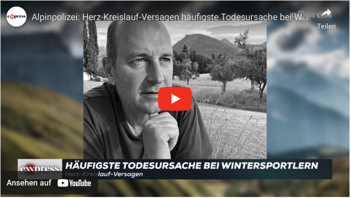 Alpinpolizei: Herz-Kreislauf-Versagen häufigste Todesursache bei Wintersportlern!