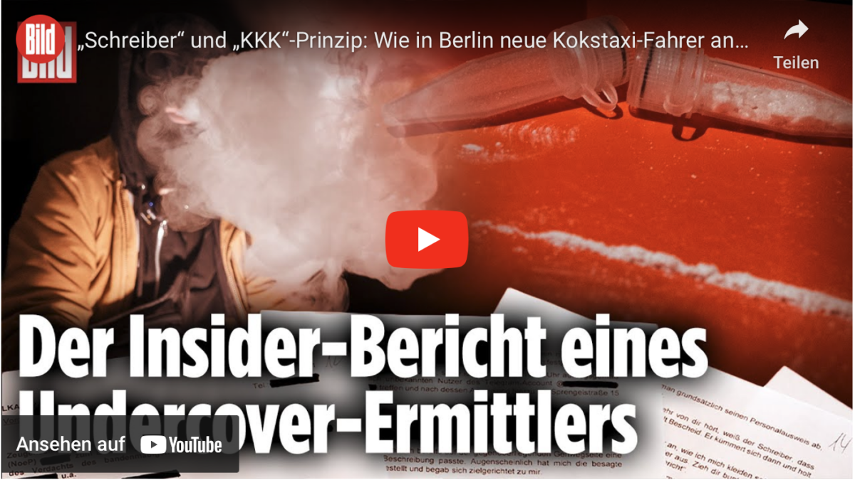 „Schreiber“ und „KKK“-Prinzip: Wie in Berlin neue Kokstaxi-Fahrer angeheuert werden!