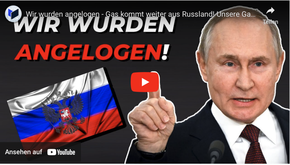 Wir wurden angelogen – Gas kommt weiter aus Russland! Unsere Gas Prognose!