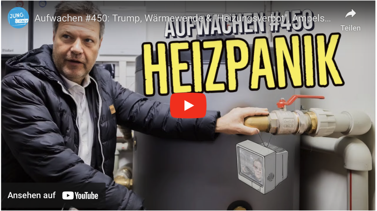 Aufwachen #450: Trump, Wärmewende & „Heizungsverbot“, Ampelstreit ums Geld