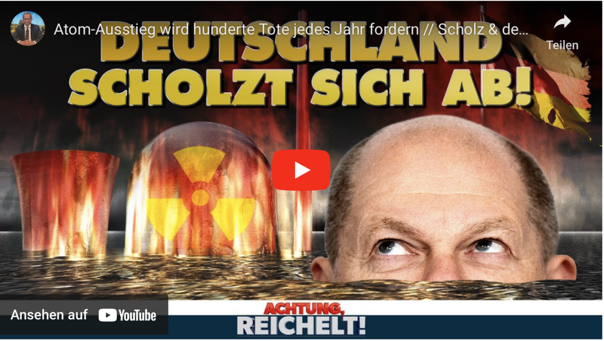 Atom-Ausstieg wird hunderte Tote jedes Jahr fordern // Scholz & der Energie-Wahnsinn!