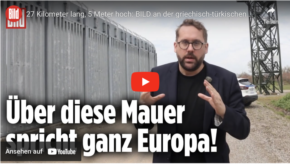 27 Kilometer lang, 5 Meter hoch: BILD an der griechisch-türkischen Grenze!