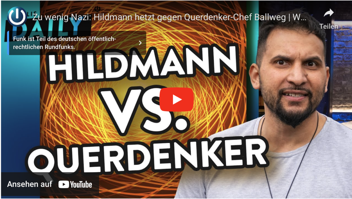 Zu wenig Nazi: Hildmann hetzt gegen Querdenker-Chef Ballweg