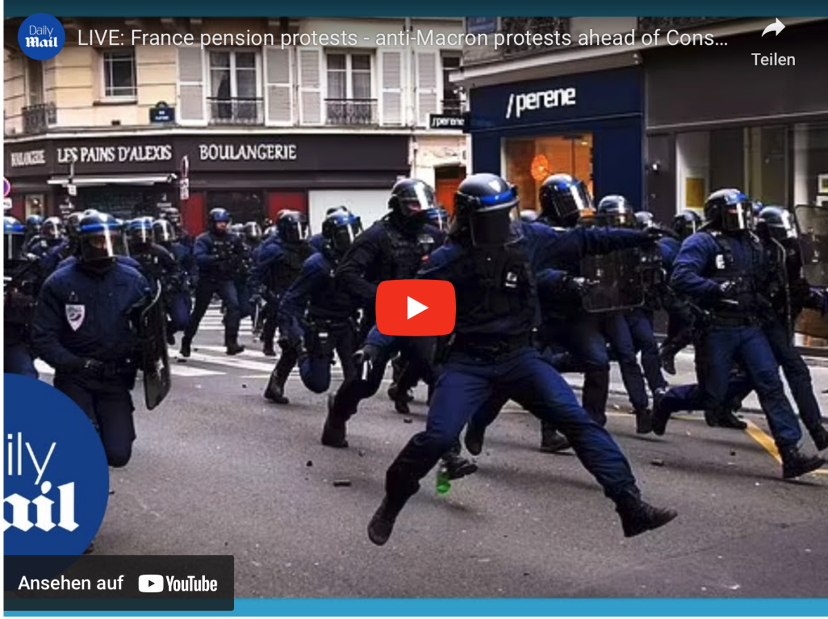 live: Frankreichs Rentenproteste – Anti-Macron-Proteste vor der Entscheidung des Verfassungsrats