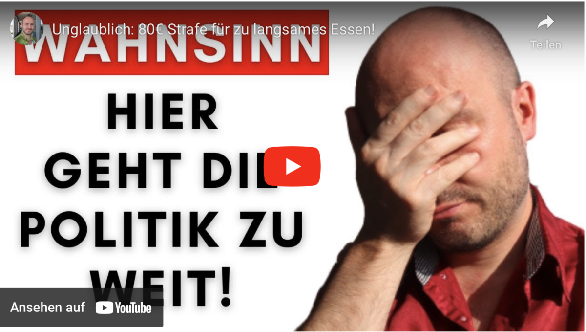 Unglaublich: 80€ Strafe für zu langsames Essen!