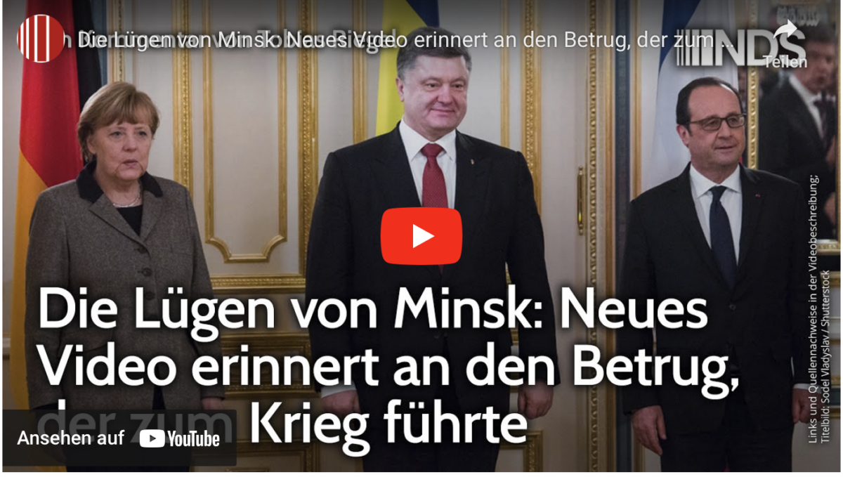 Die Lügen von Minsk: Neues Video erinnert an den Betrug, der zum Krieg führte