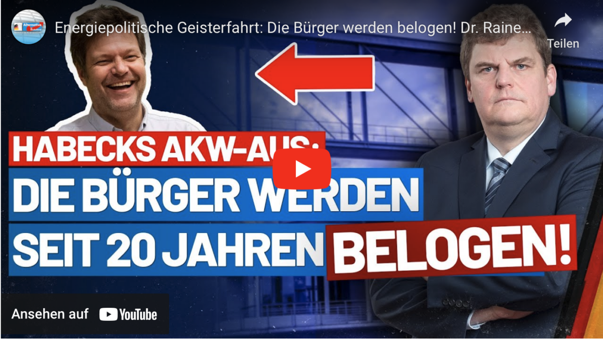 Energiepolitische Geisterfahrt: Die Bürger werden belogen!