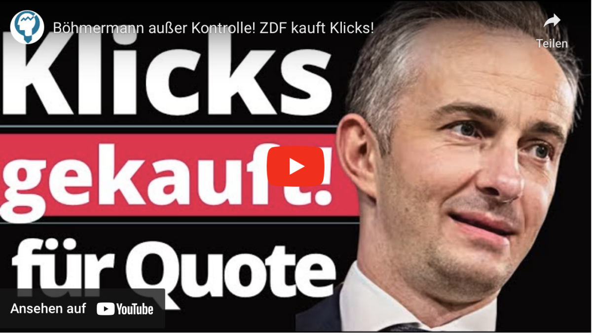 Böhmermann außer Kontrolle! ZDF kauft Klicks!