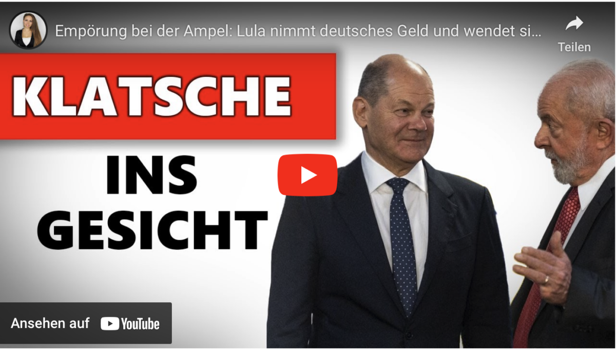 Empörung bei der Ampel: Lula nimmt deutsches Geld und wendet sich China zu!