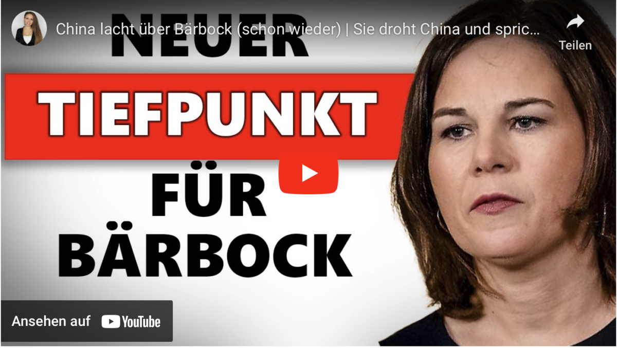 China lacht über Bärbock (schon wieder) | Sie droht China und spricht von Horrorszenarien