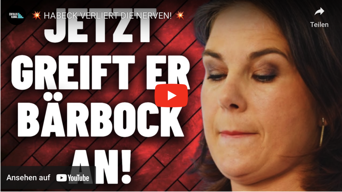 HABECK VERLIERT DIE NERVEN UND GREIFT BAERBOCK AN!